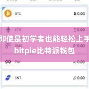 即使是初学者也能轻松上手bitpie比特派钱包