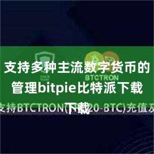 支持多种主流数字货币的管理bitpie比特派下载